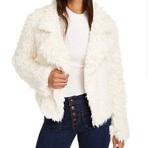 Cream fluffy coat